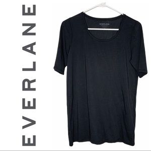 Everlane Black Pima Cotton Tee Large
